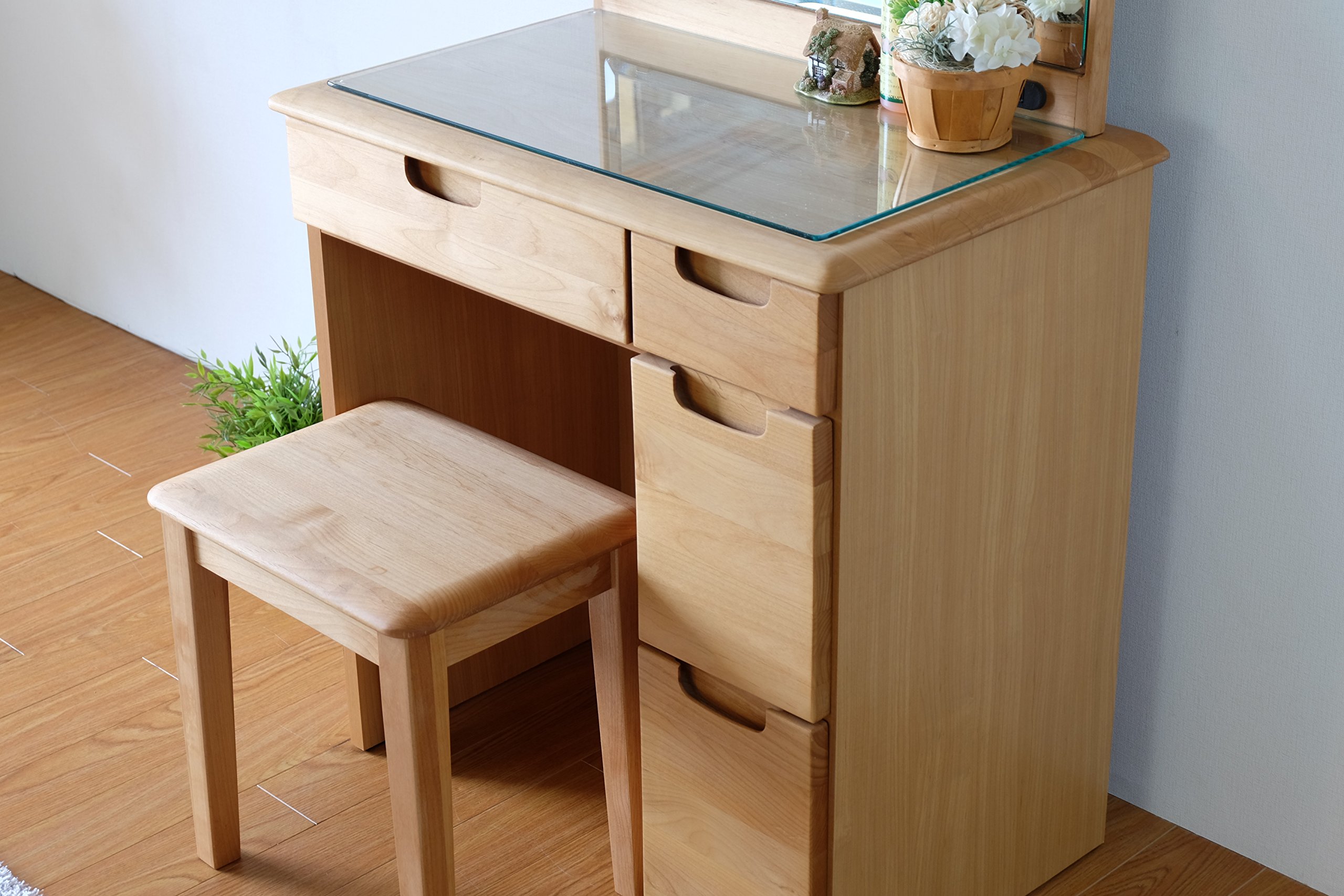 Amazon｜ISSEIKI ドレッサー 幅70 ナチュラル 木製 ERIS 70 DRESSER